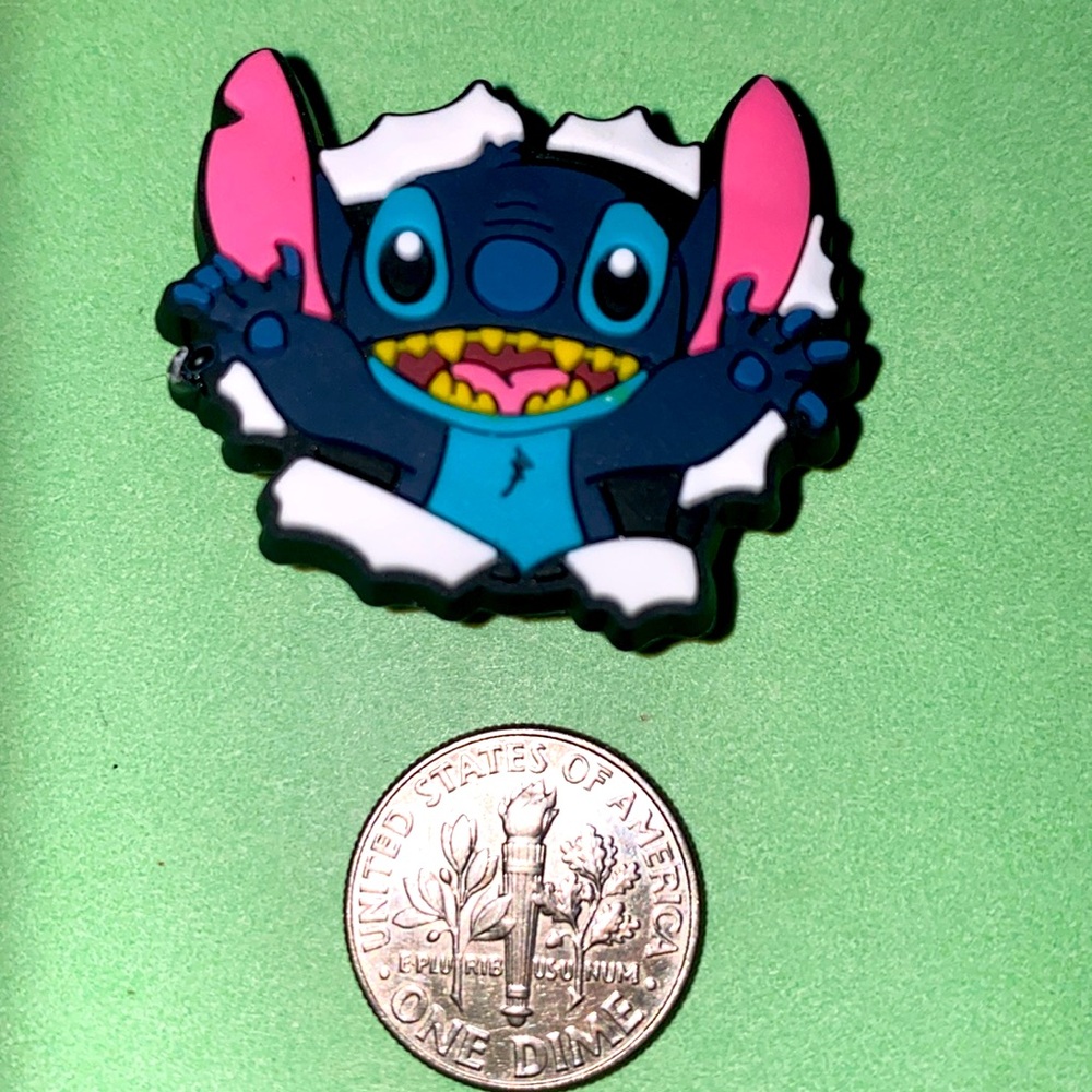 (10 for $15) Lilo & Stitch Playing in the Snow The Movie Croc Shoe Charms